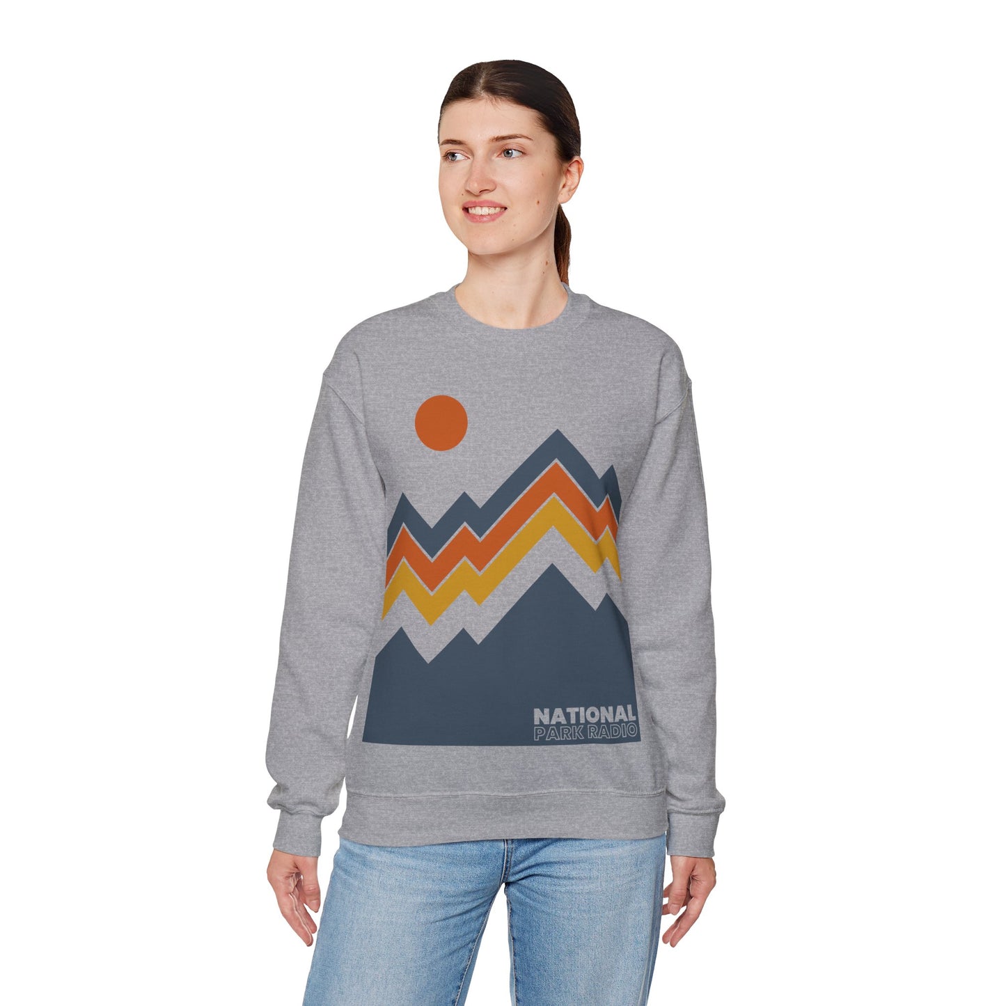 NPR Retro Mountains 2025 Crewneck