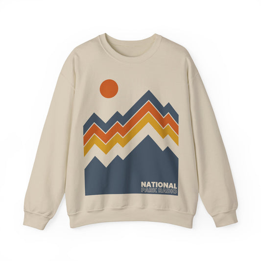 NPR Retro Mountains 2025 Crewneck