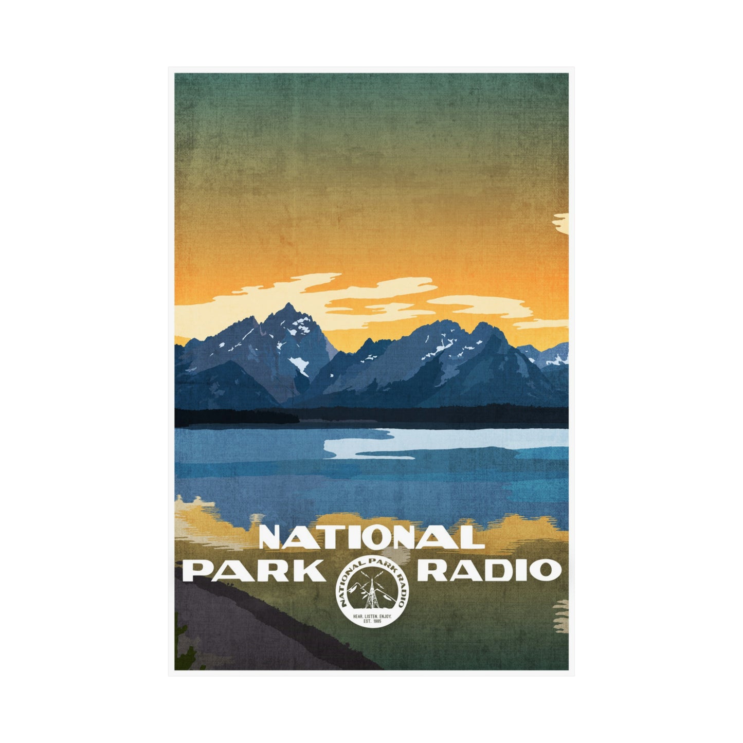 *Vintage* National Park Radio Poster - "The Great Divide"