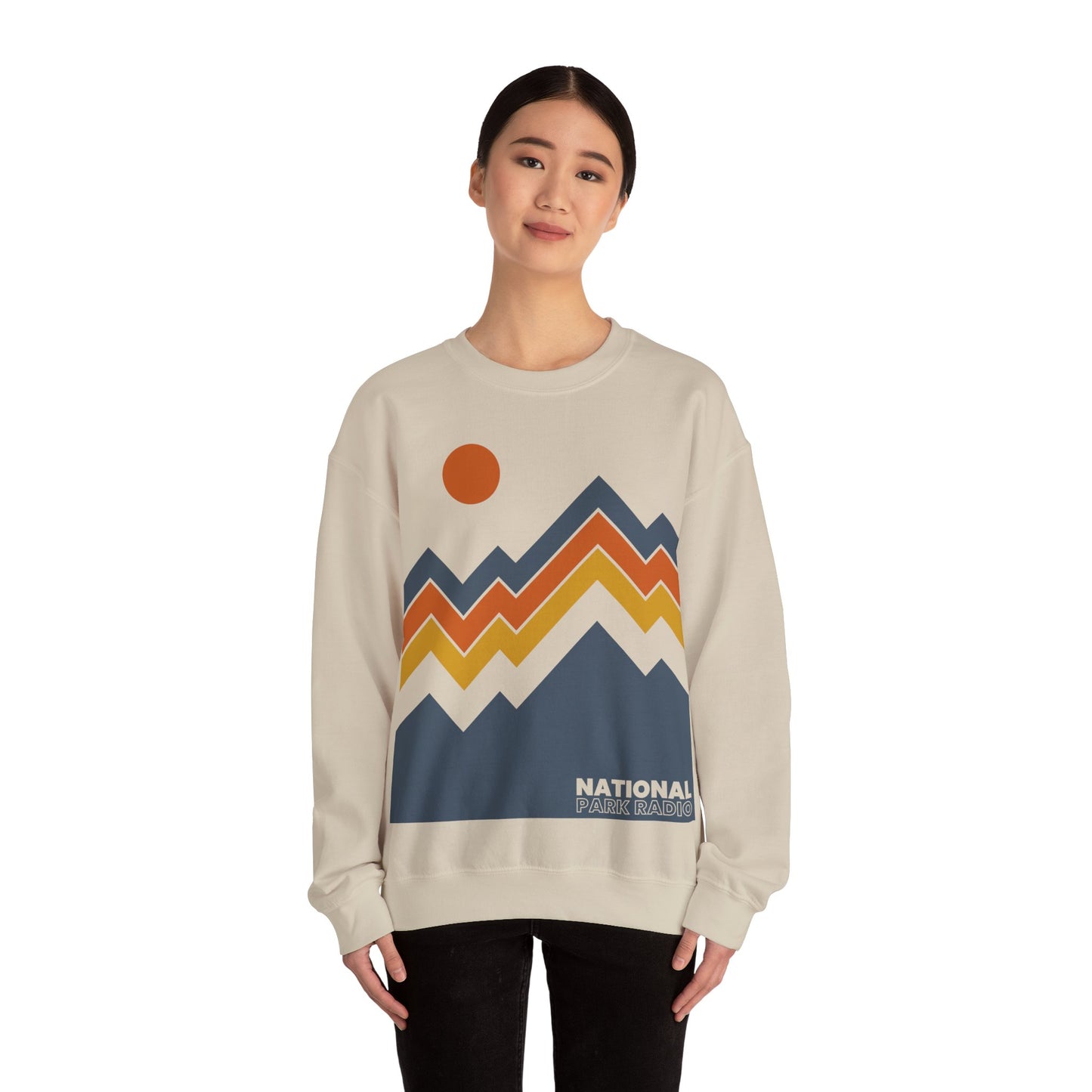 NPR Retro Mountains 2025 Crewneck