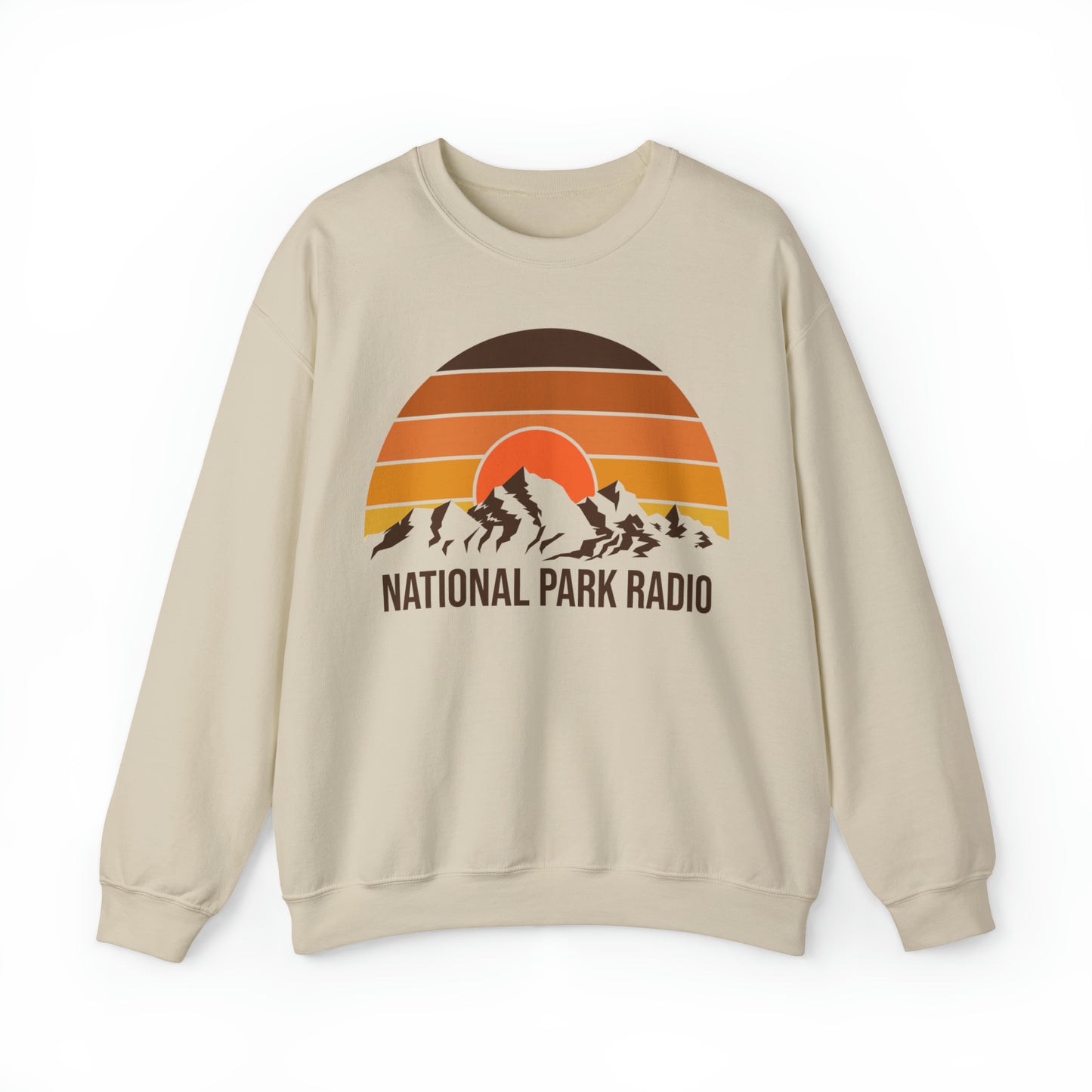NPR Retro Sunset Crewneck Sweatshirt